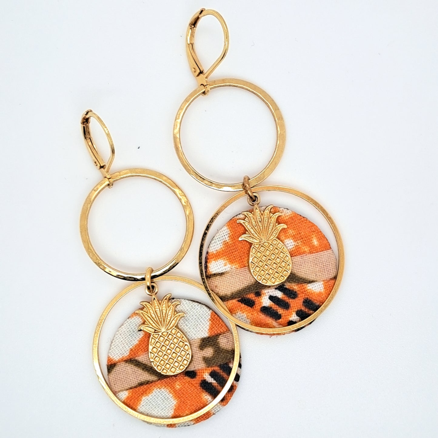 Costa Rica III - Boucles d'oreilles pendantes ananas 🍍