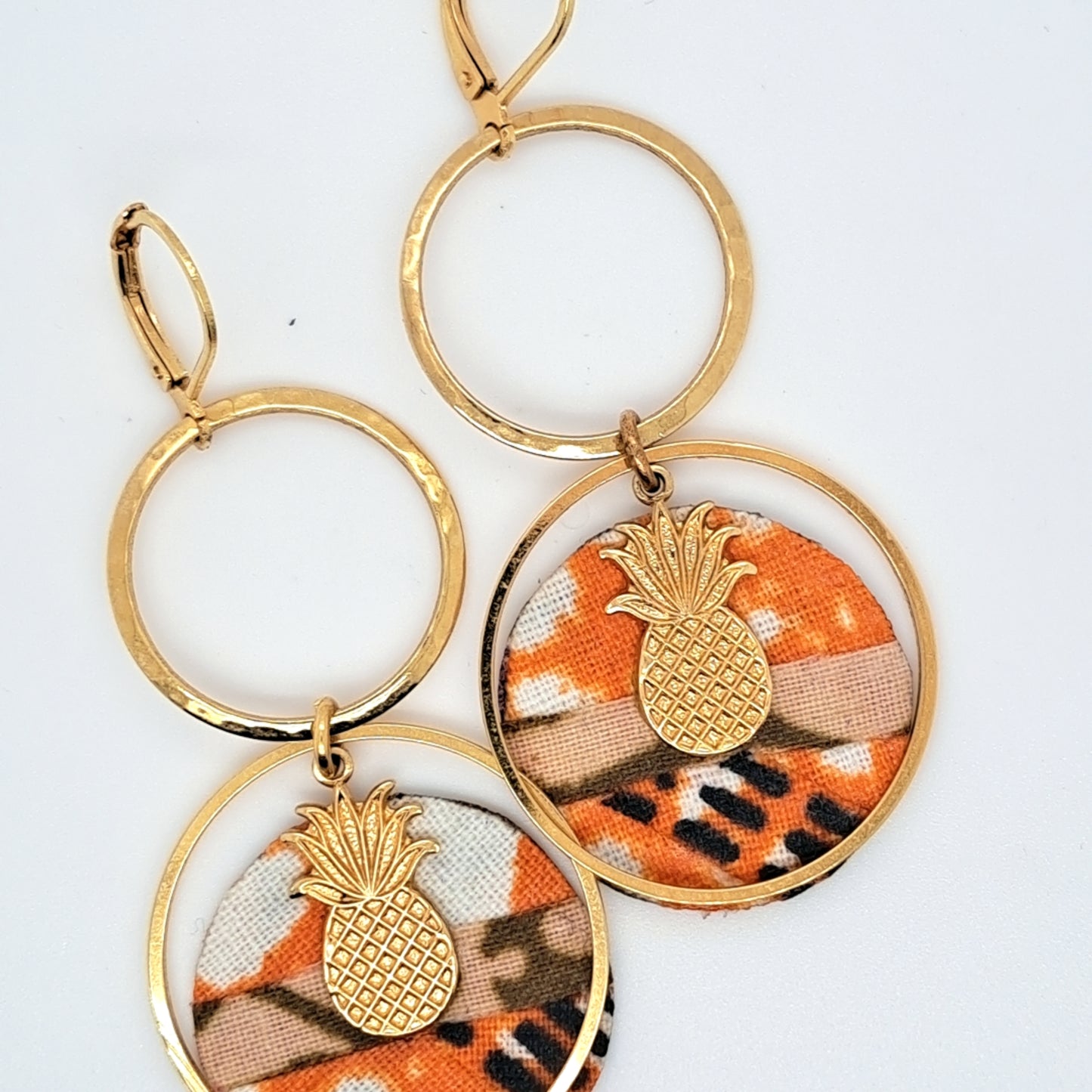 Costa Rica III - Boucles d'oreilles pendantes ananas 🍍
