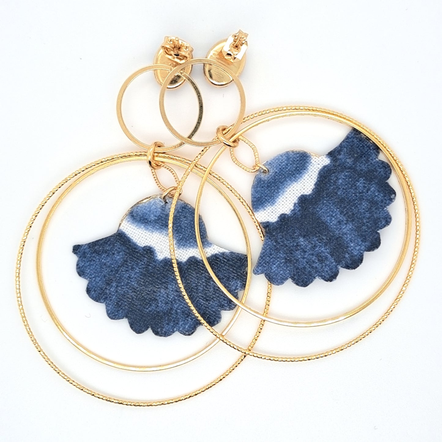 Tahitian - Lapis Lazuli Creole Earrings
