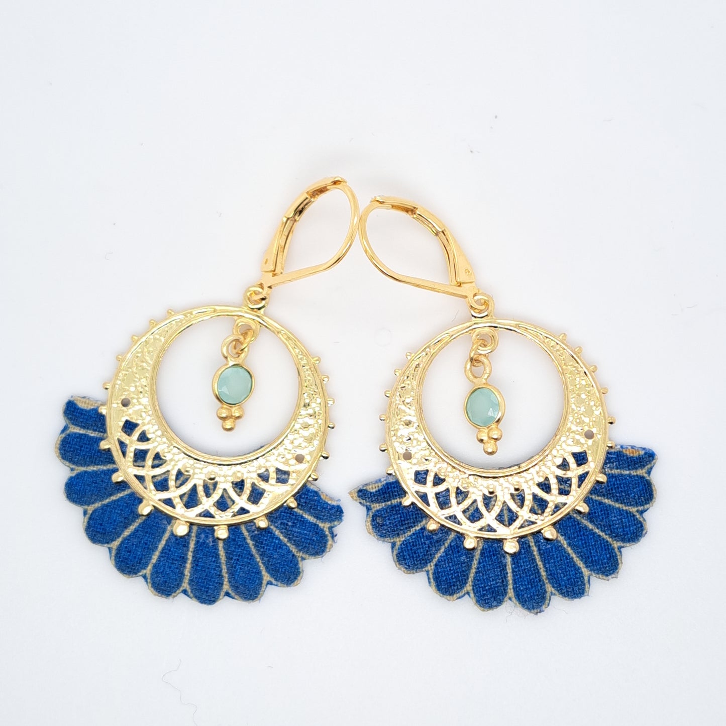 Palm Springs Blue - Chalcedony Drop Earrings
