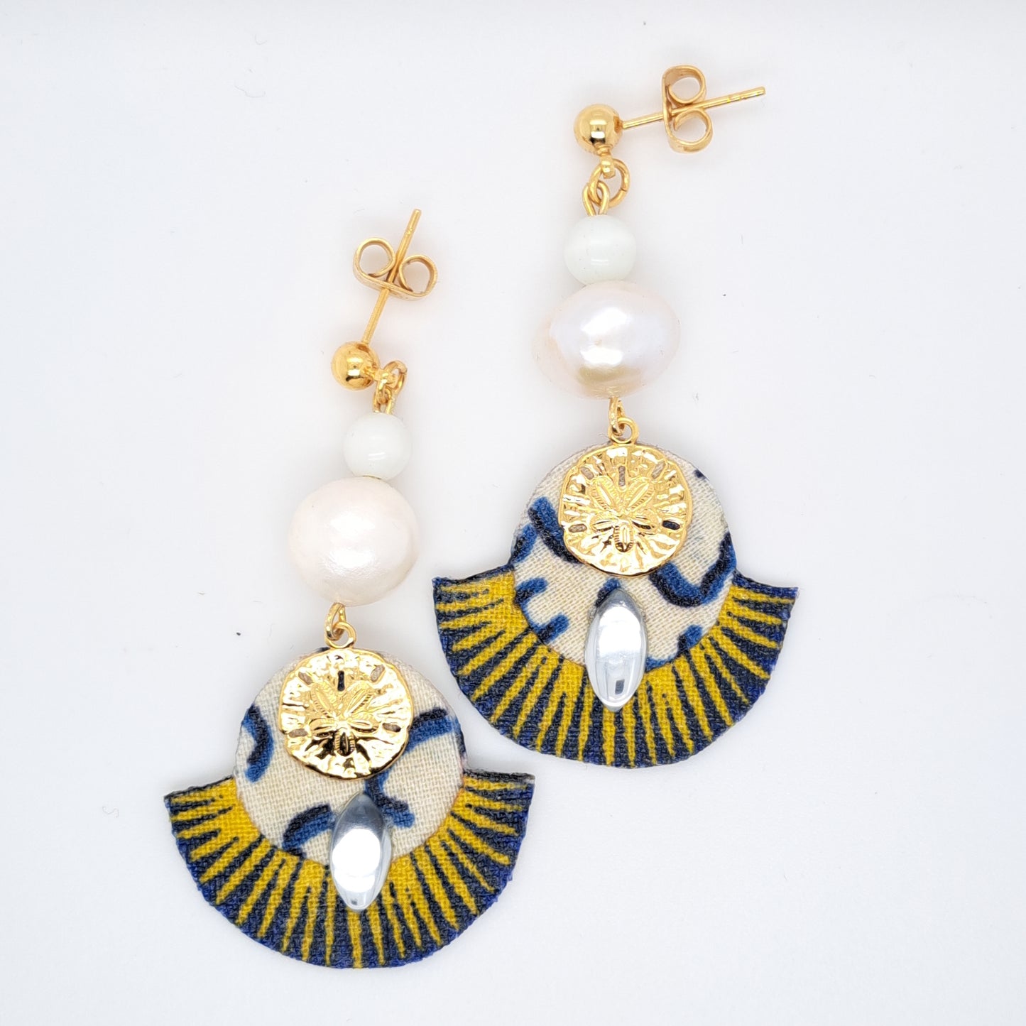 Blanche Marie Galante - Boucles d'oreilles nacre perle d'eau douce