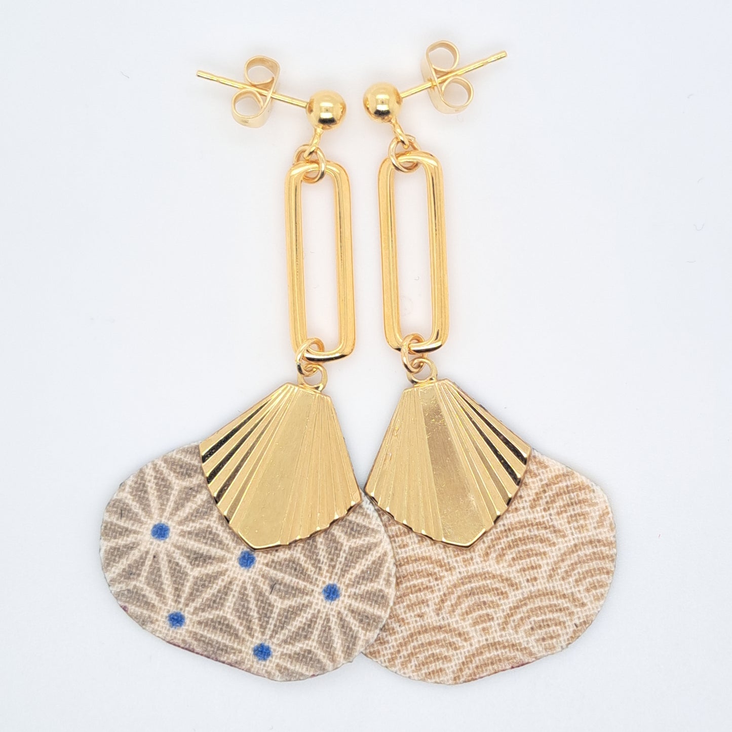 Blanc Hôi An - Boucles d'oreilles perles d'eau douce