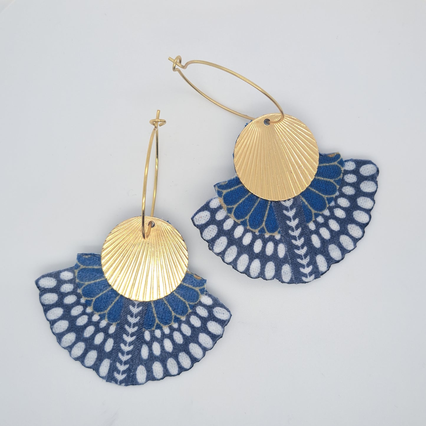 Bleu Flatiron - Boucles d'oreilles pendantes