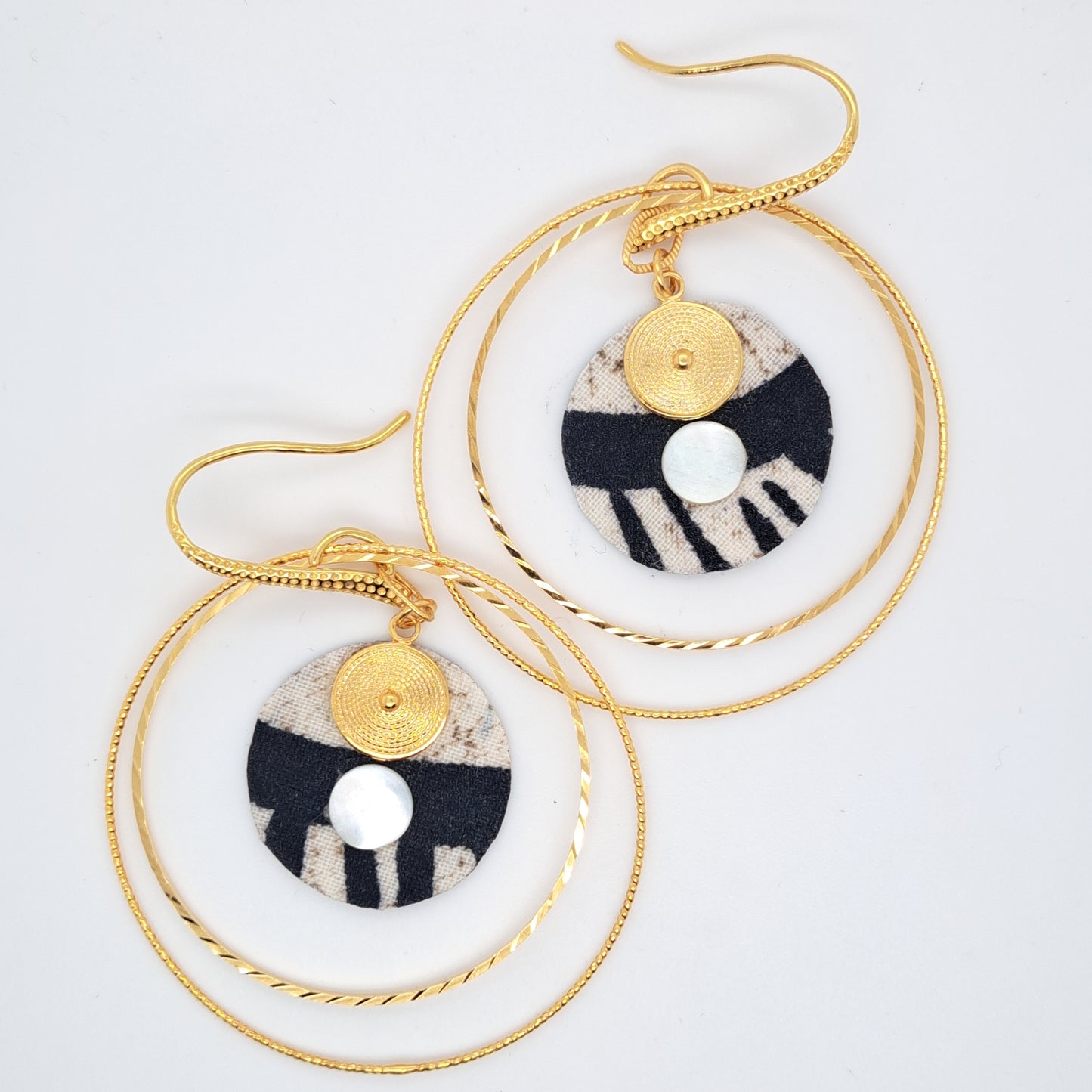 Nefertiti - Double Hoop Earrings