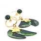 Bali Jungle - Boucles d'oreilles vertes Malachite