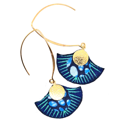 Magic Pacific - Boucles d'oreilles pendantes en tissu