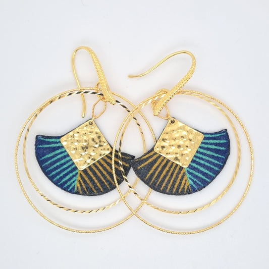 Nefertiti - Double Hoop Earrings