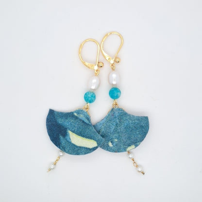 Cozumel - Lapis Lazuli Hoop Earrings