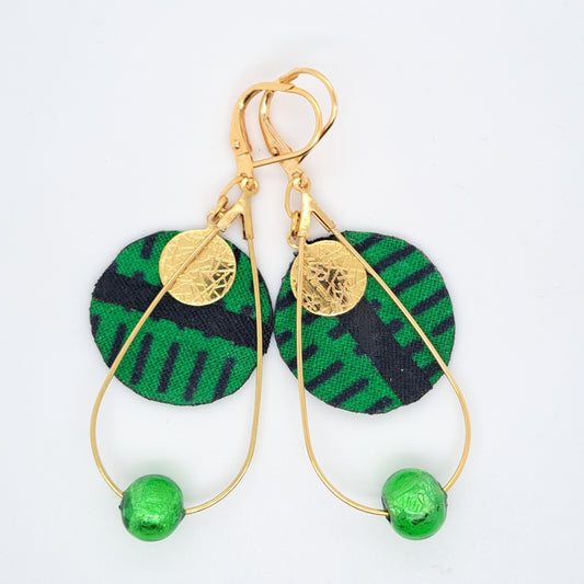 Coba II - Mother-of-pearl dangle earrings