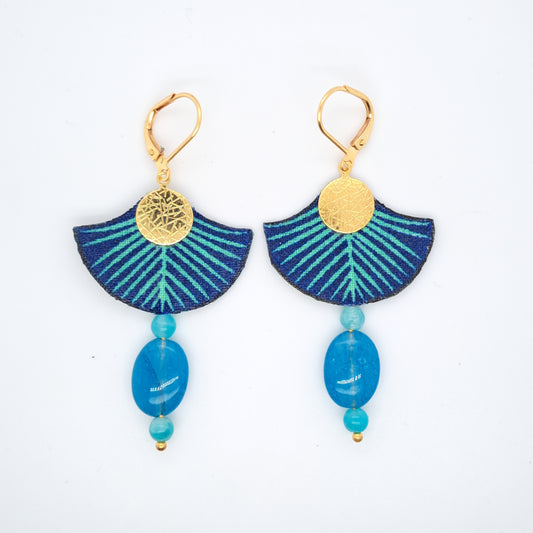 Blue Lagoon - Apatite Dangle Earrings