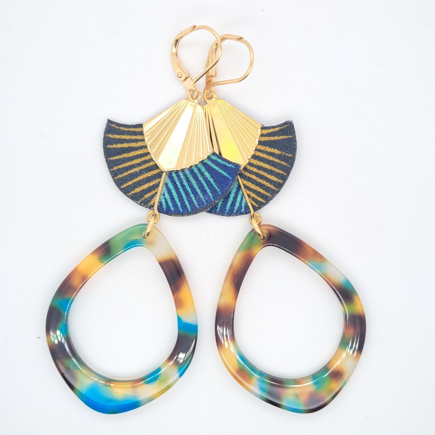 African Dream - Wax dangle earrings