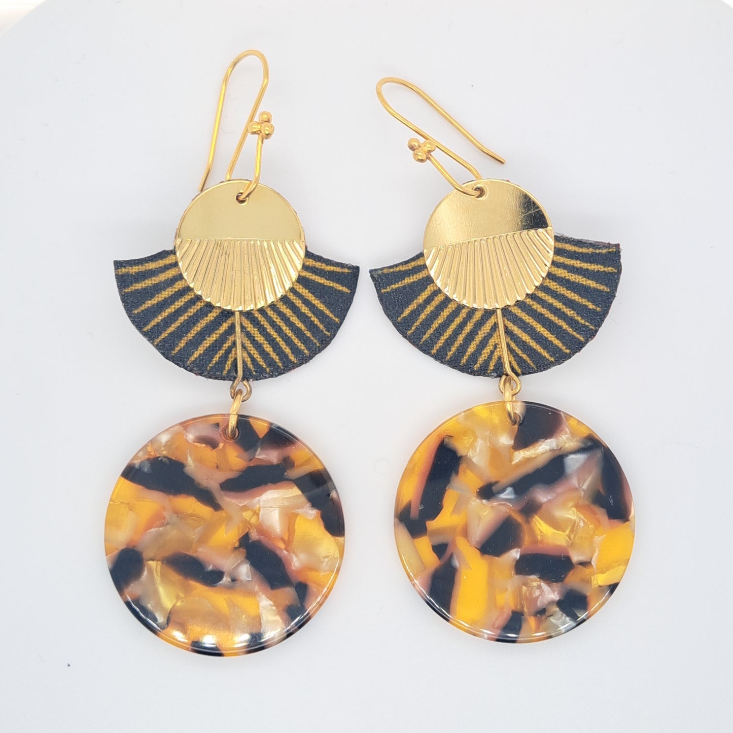 Doré vintage II - Boucles d'oreilles pendantes