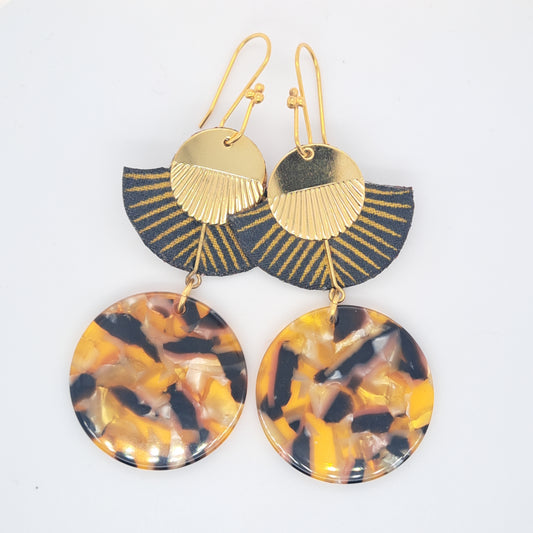 African Dream - Wax dangle earrings
