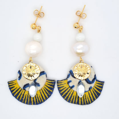 Blanche Marie Galante - Boucles d'oreilles nacre perle d'eau douce