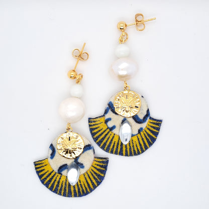 Blanche Marie Galante - Boucles d'oreilles nacre perle d'eau douce