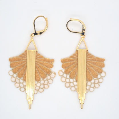 African Dream - Wax dangle earrings