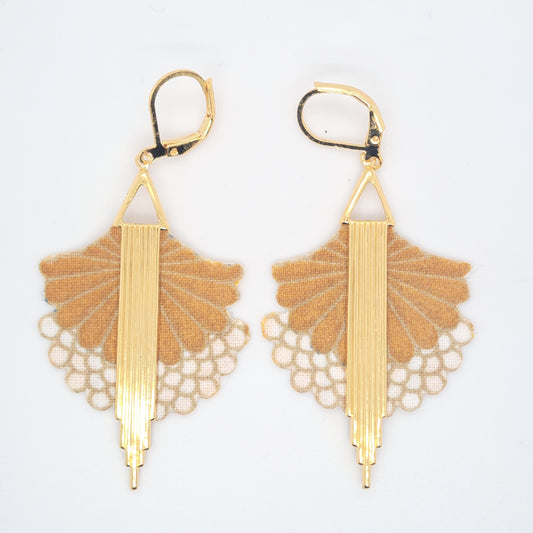 African Dream - Wax dangle earrings