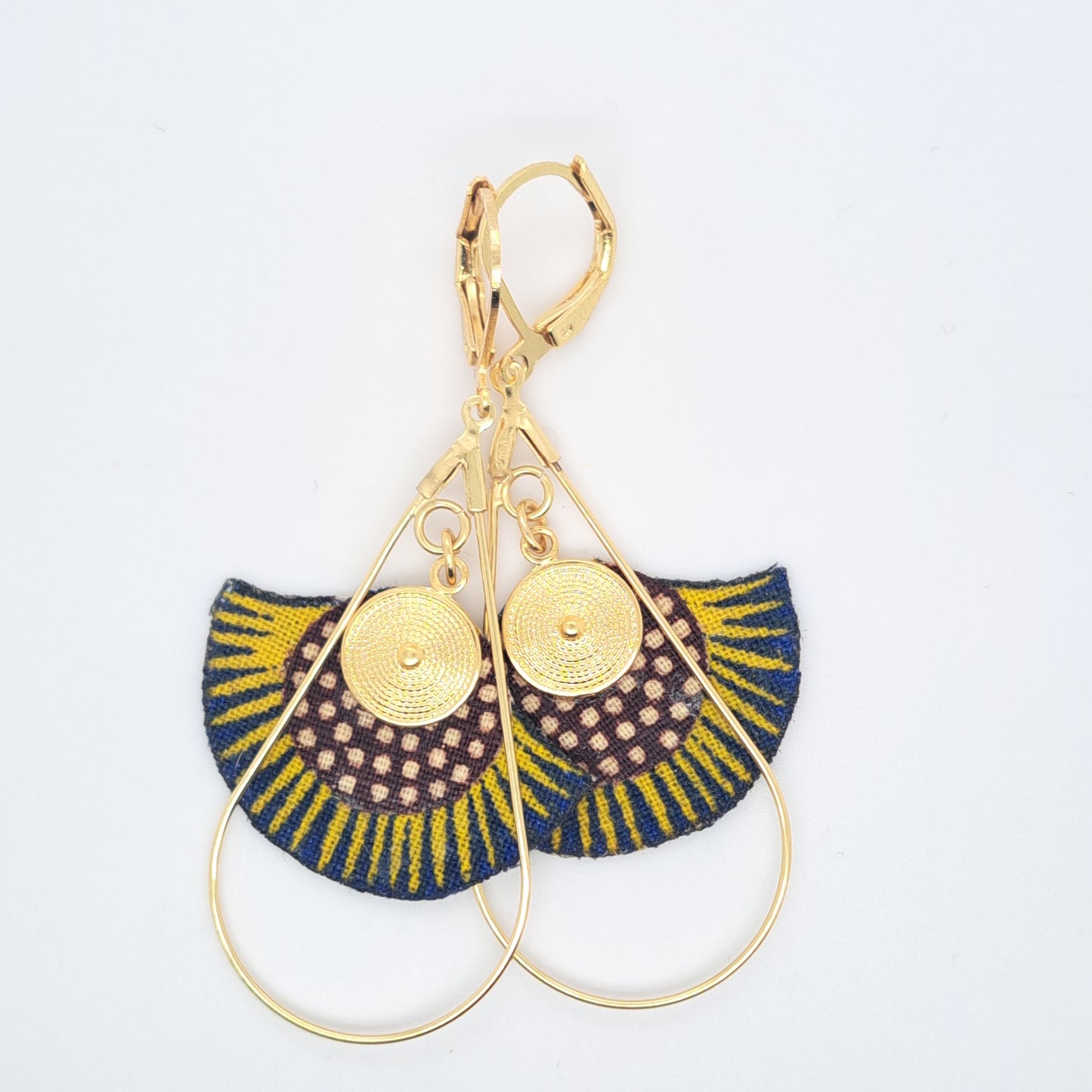 Jaune Arizona Dream - Boucles d’oreilles pendantes créoles gouttes
