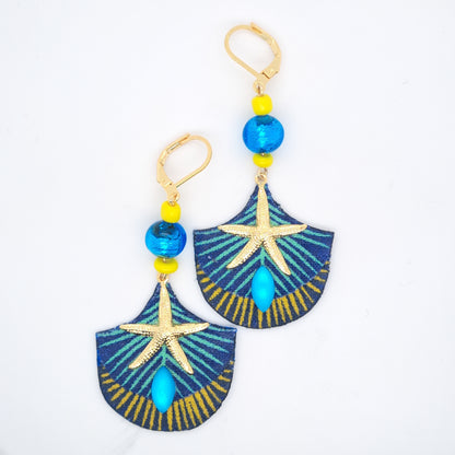 Guili - أقراط مستديرة من اللازورد