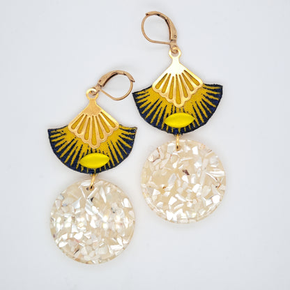 Doré summer vintage - Boucles d'oreilles pendantes