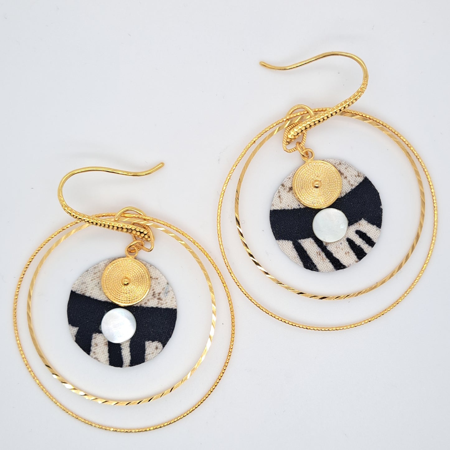 Nefertiti - Double Hoop Earrings