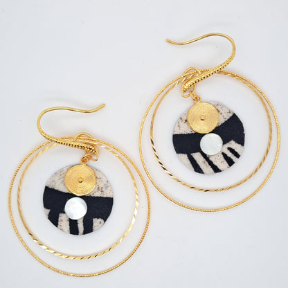 Nefertiti - Double Hoop Earrings