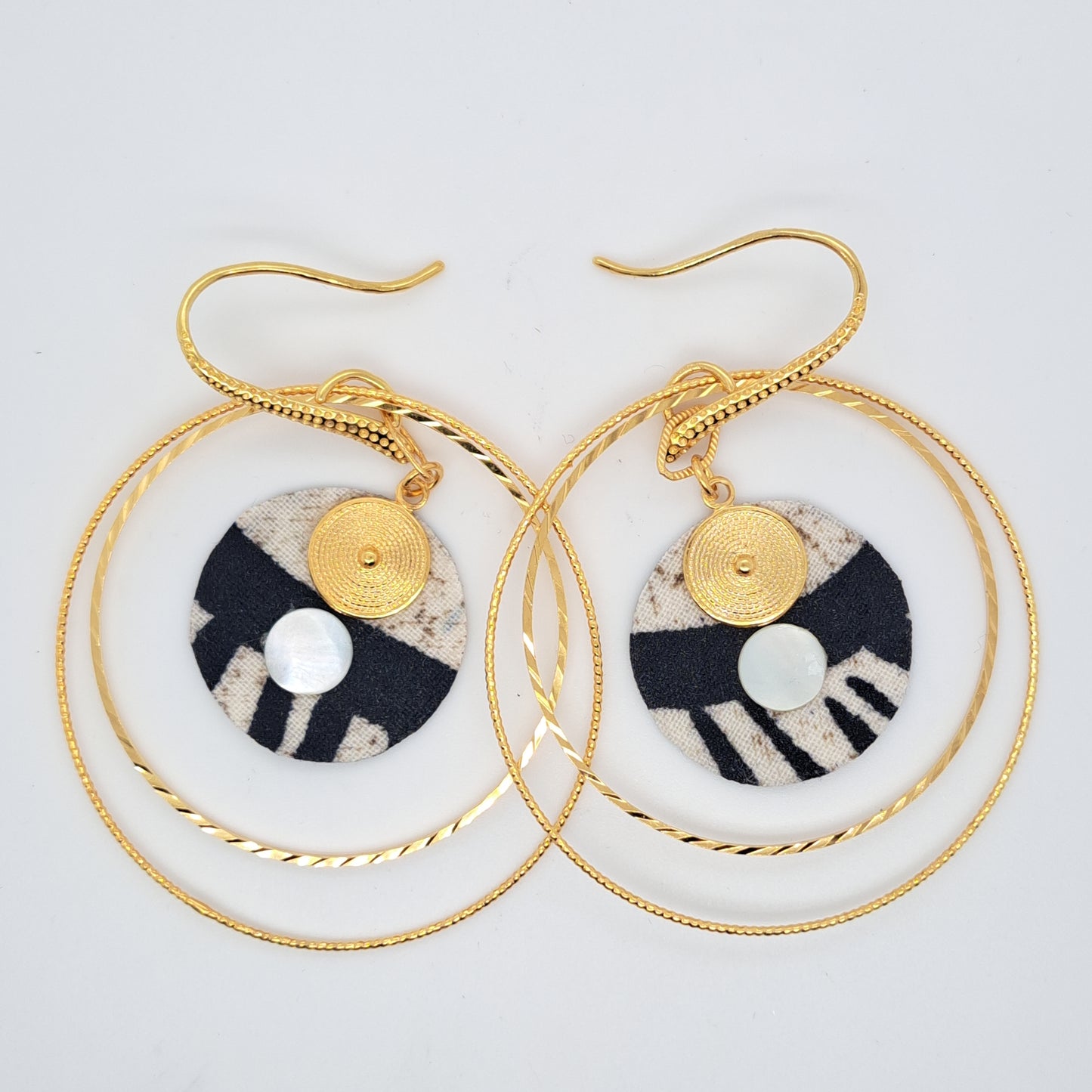 Nefertiti - Double Hoop Earrings