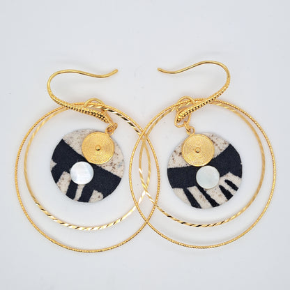 Nefertiti - Double Hoop Earrings