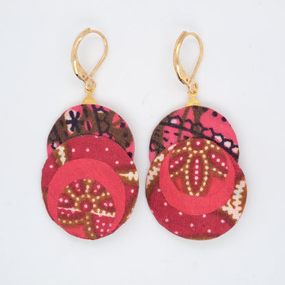Rose Love Spring - Boucles d'oreilles pendantes