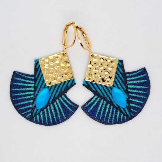 African Dream - Wax dangle earrings