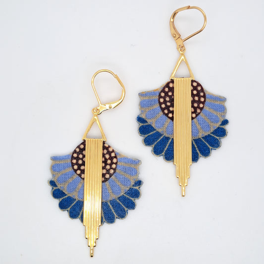 African Dream - Wax dangle earrings